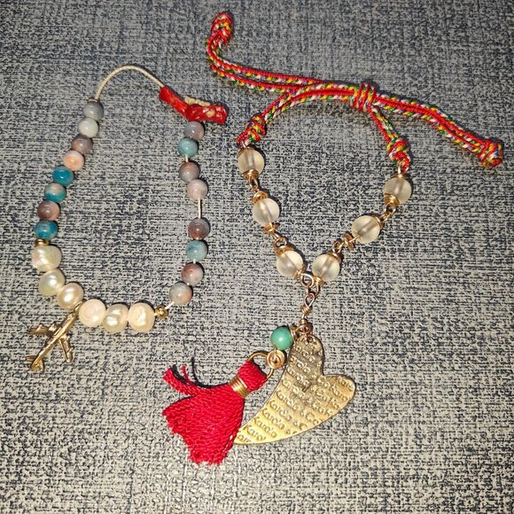 Karola & Co 2pc Adjustable Bracelets Women’s Accessories Jewelry Set - Picture 1 of 3